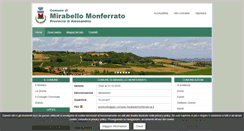 Desktop Screenshot of comune.mirabellomonferrato.al.it